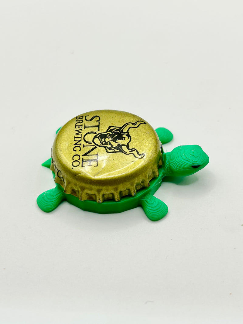 Stone Brewing (Vintage) - Bottle Cap Magnet Turtle Shell Shocked Art