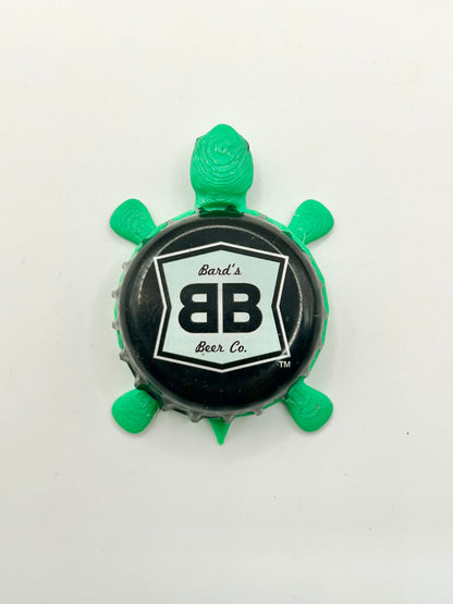 Bard’s Beer - Bottle Cap Magnet Turtle Shell Shocked Art