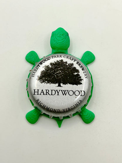 Hardywood Park Craft Brewing - Bottle Cap Magnet Turtle Shell Shocked Art