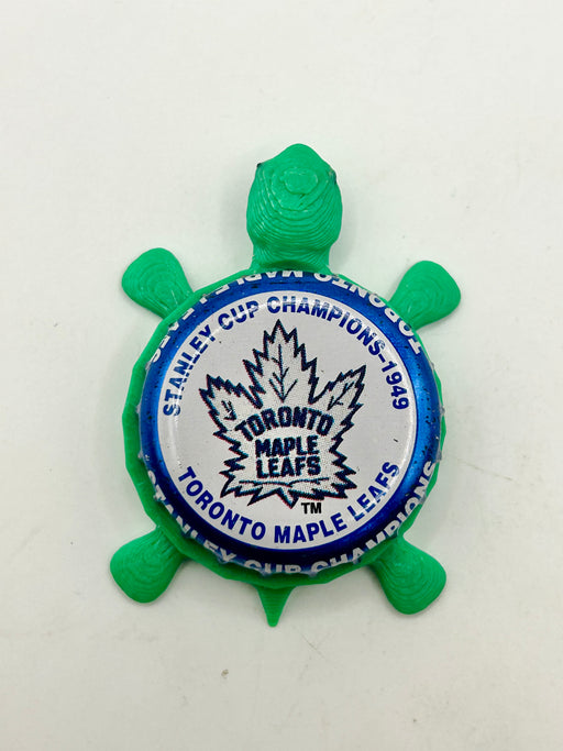 Toronto Maple Leafs Stanley Cup Champions (1949) - Bottle Cap Magnet Turtle Shell Shocked Art