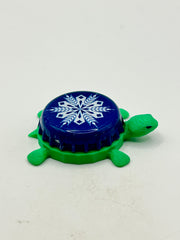Snowflake - Bottle Cap Magnet Turtle (Copy) Shell Shocked Art