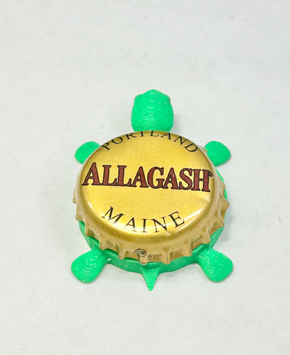 Allagash Brewing - Bottle Cap Magnet Turtle Shell Shocked Art