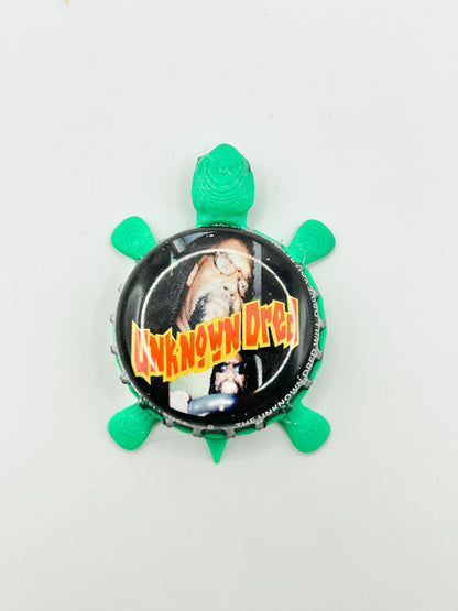 Unknown Dred - Bottle Cap Magnet Turtle Shell Shocked Art