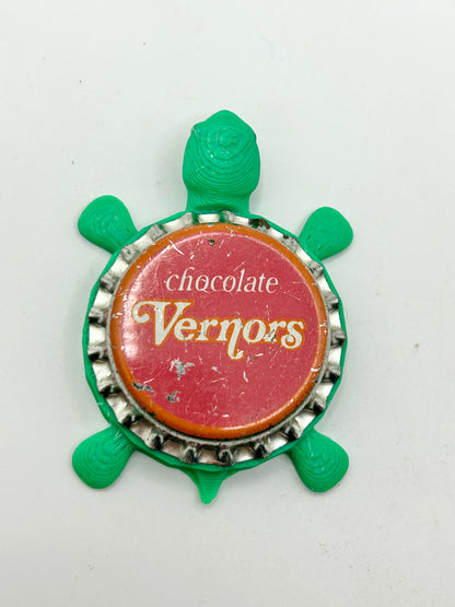 Vernors Soda (Chocolate) - Bottle Cap Magnet Turtle Shell Shocked Art