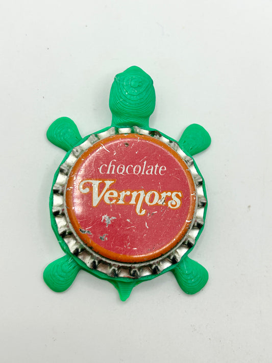 Vernors Soda (Chocolate) - Bottle Cap Magnet Turtle Shell Shocked Art