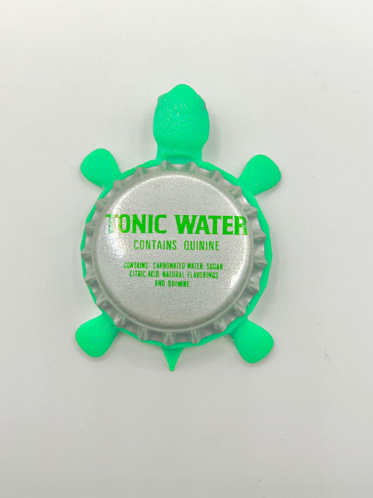 Tonic Water - Bottle Cap Magnet Turtle