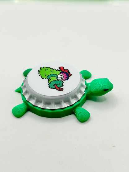 Phanatic Philadelphia Phillies - Bottle Cap Magnet Turtle Shell Shocked Art