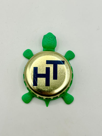 Navy Hill - Bottle Cap Magnet Turtle Shell Shocked Art
