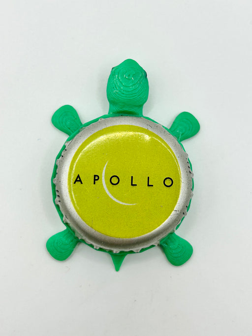Apollo Big Bang Brewery - Bottle Cap Magnet Turtle Shell Shocked Art