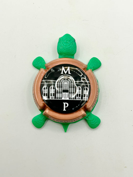 Miquel Pons Champagne - Bottle Cap Magnet Turtle