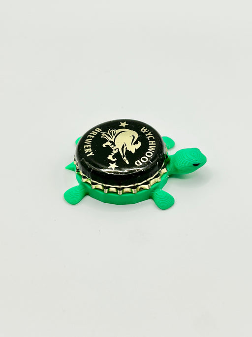 Wychwood Brewery (Black) - Bottle Cap Magnet Turtle Shell Shocked Art