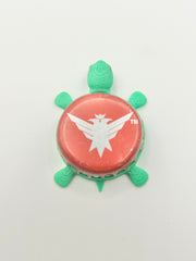 Smirnoff Eagle (Red) - Bottle Cap Magnet Turtle Shell Shocked Art