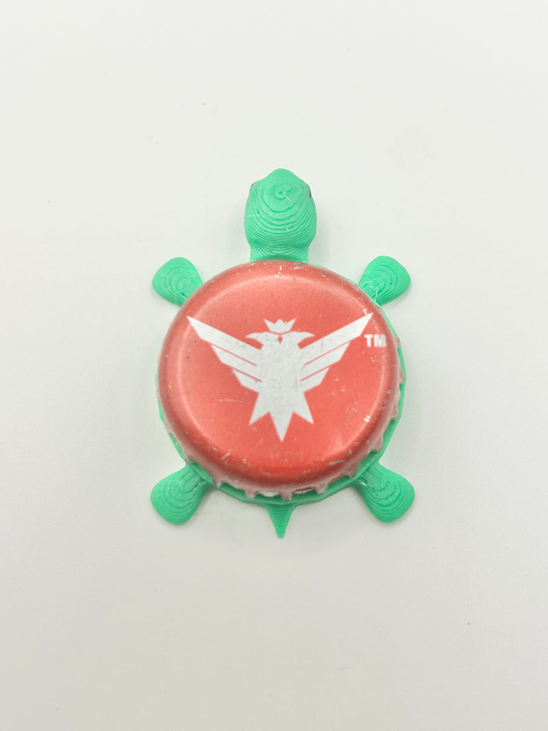 Smirnoff Eagle (Red) - Bottle Cap Magnet Turtle Shell Shocked Art