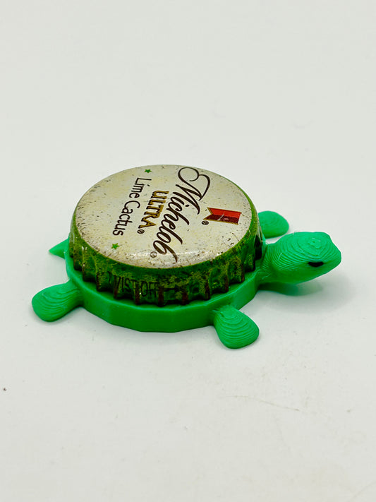 Michelob Ultra Lime Cactus (Red Tag) - Bottle Cap Magnet Turtle