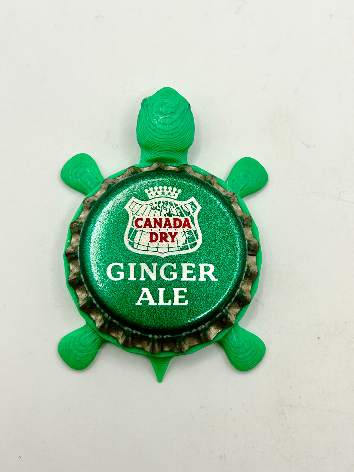 Canada Dry Ginger Ale Soda (Vintage) - Bottle Cap Magnet Turtle — Shell ...