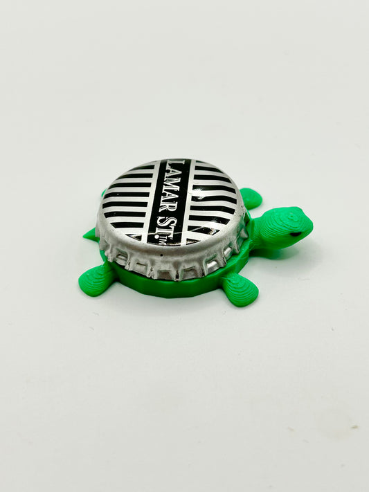 Lamar St - Bottle Cap Magnet Turtle