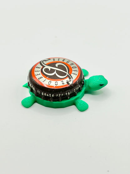 Berghoff Root Beer - Bottle Cap Magnet Turtle Shell Shocked Art