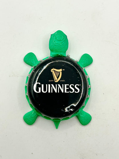 Guinness (Black) - Bottle Cap Magnet Turtle Shell Shocked Art
