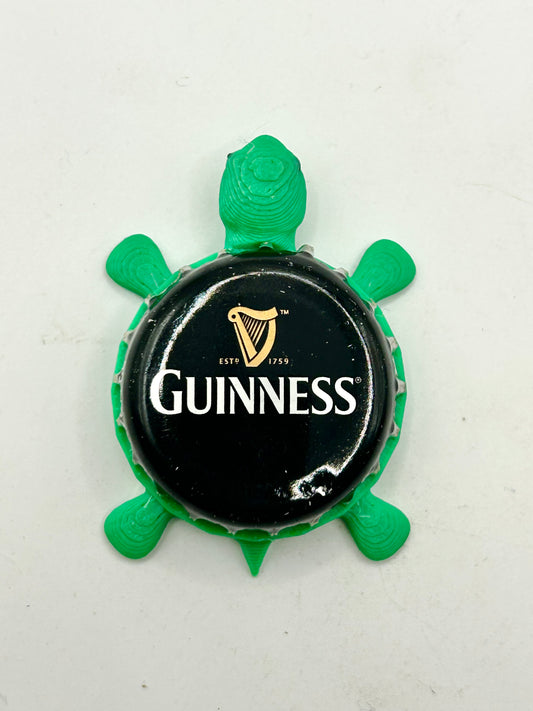 Guinness (Black) - Bottle Cap Magnet Turtle Shell Shocked Art