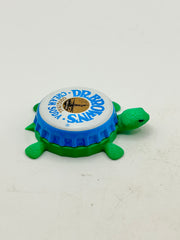 Dr Brown’s Cream Soda - Bottle Cap Magnet Turtle Shell Shocked Art