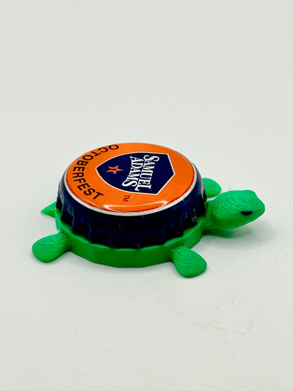 Sam Adams Octoberfest (Blue/Orange) - Bottle Cap Magnet Turtle Shell Shocked Art