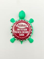 Nesbitt’s Black Cherry Soda - Bottle Cap Magnet Turtle Shell Shocked Art