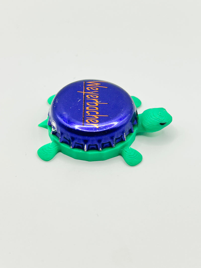 Weyerbacher (Text) - Bottle Cap Magnet Turtle Shell Shocked Art