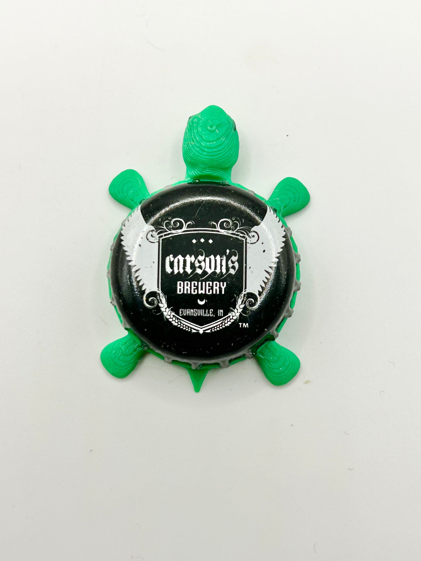Carson’s Brewery - Bottle Cap Magnet Turtle