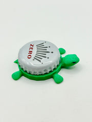 Budweiser Zero - Bottle Cap Magnet Turtle Shell Shocked Art