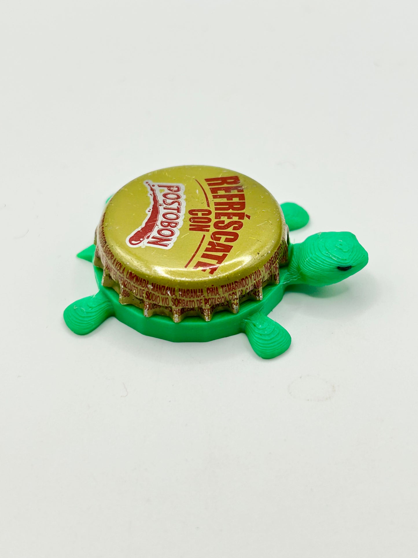 Refrescate Con Postobon - Bottle Cap Magnet Turtle