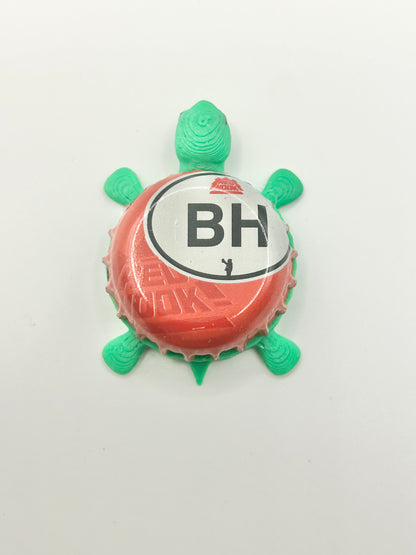 Red Hook Red ESB Extra Special Bitter (BH Ben Harris) - Bottle Cap Magnet Turtle Shell Shocked Art