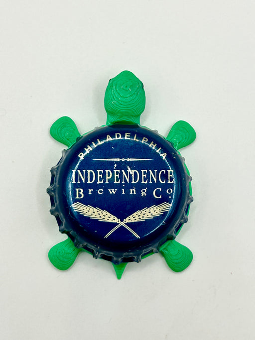 Independence Brewing (Philadelphia) - Bottle Cap Magnet Turtle Shell Shocked Art