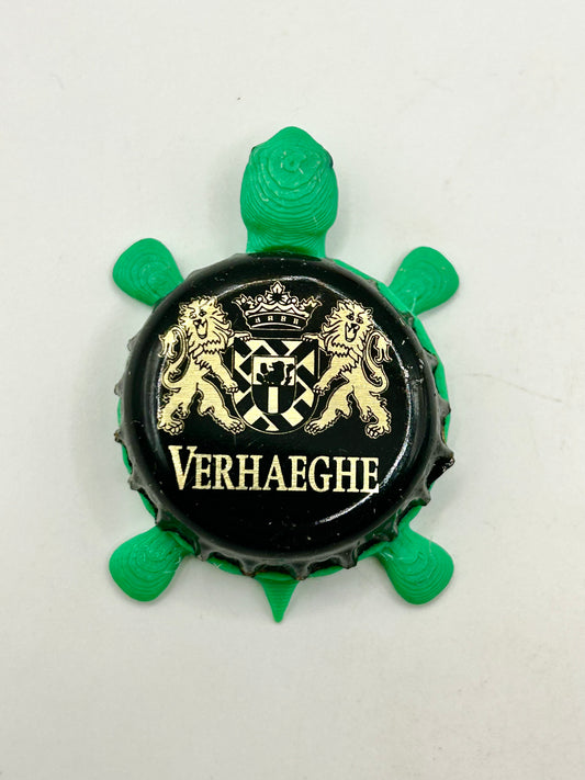 Verhaeghe - Bottle Cap Magnet Turtle Shell Shocked Art
