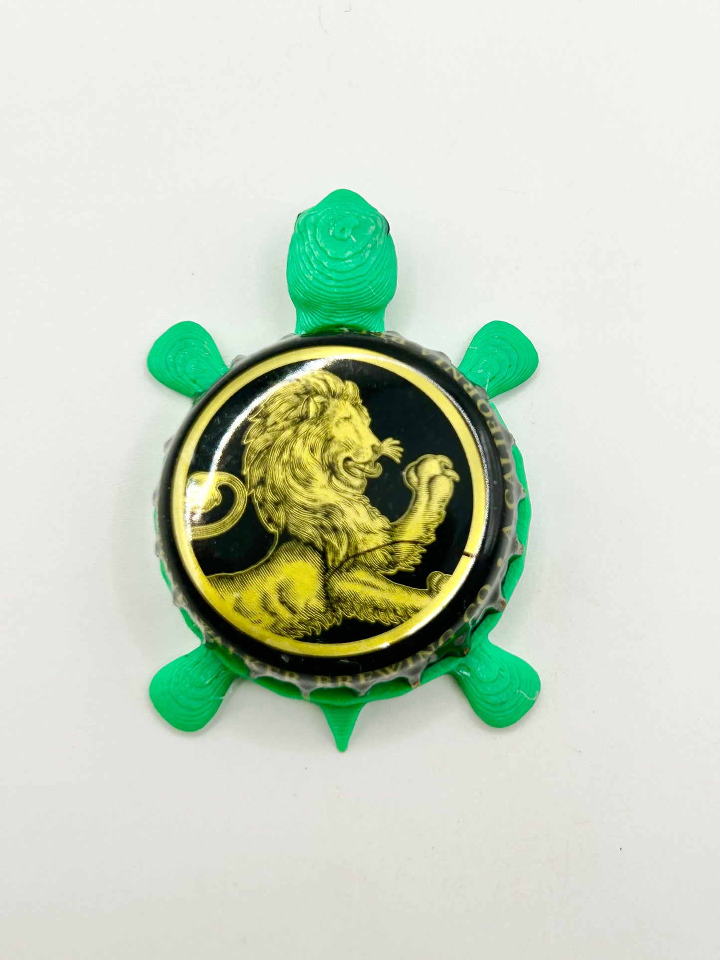 Firestone Walker Brewing (Gold Lion) - Bottle Cap Magnet Turtle