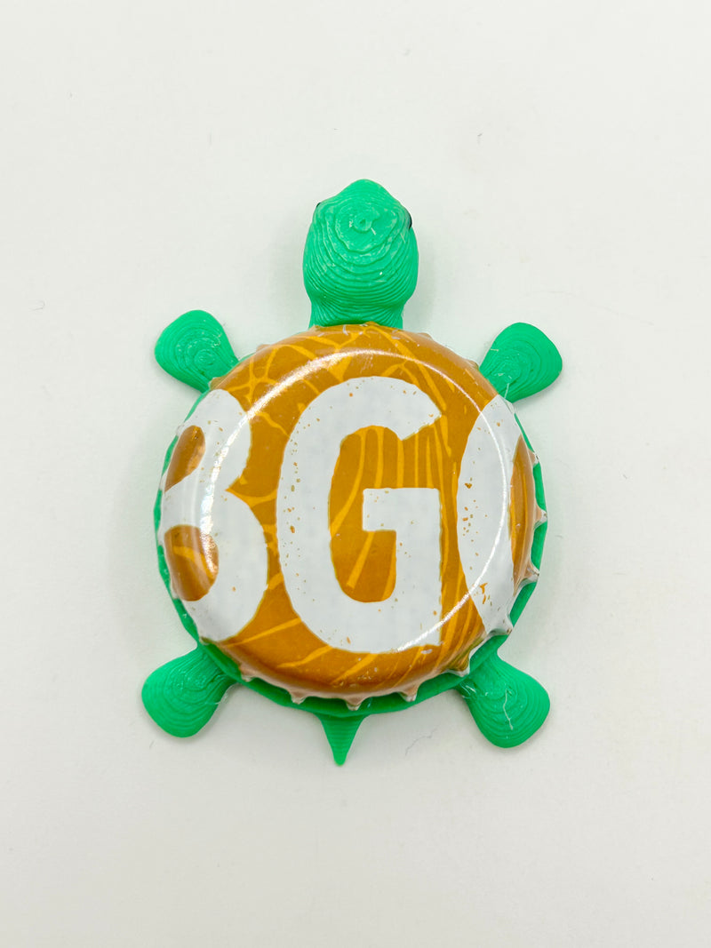 Hobgoblin Ruby - Bottle Cap Magnet Turtle Shell Shocked Art