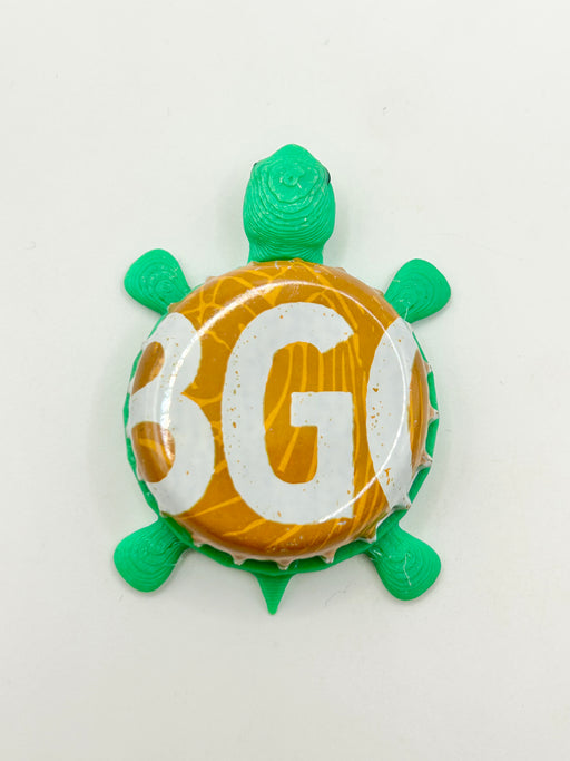 Hobgoblin Ruby - Bottle Cap Magnet Turtle Shell Shocked Art