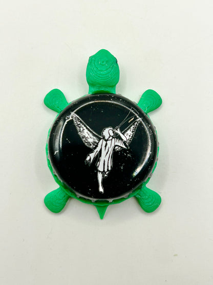 Grande Noirceur (Canada, St Jerome) - Bottle Cap Magnet Turtle Shell Shocked Art