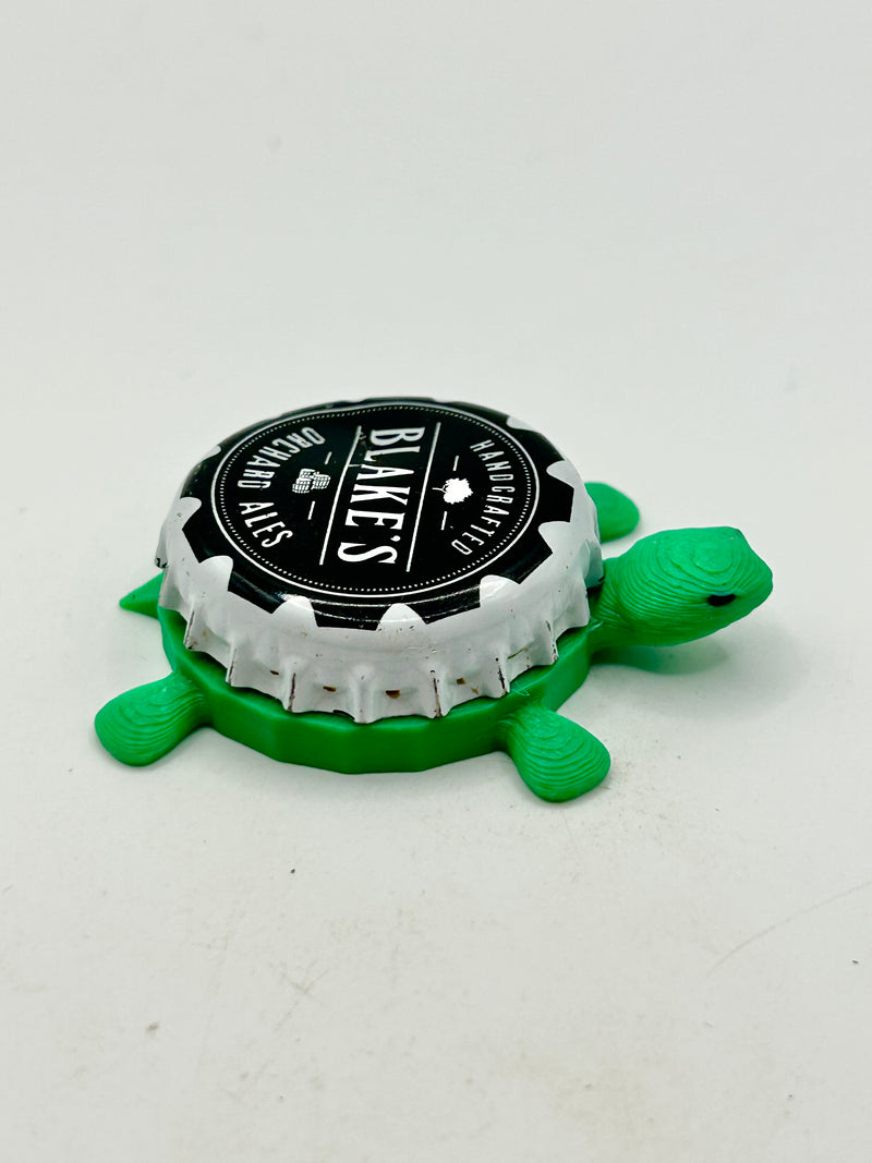 Blake’s Orchard Ales - Bottle Cap Magnet Turtle Shell Shocked Art