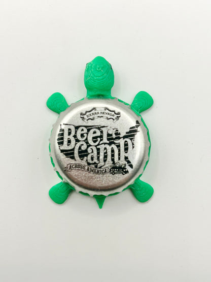 Sierra Nevada Beer Camp - Bottle Cap Magnet Turtle Shell Shocked Art