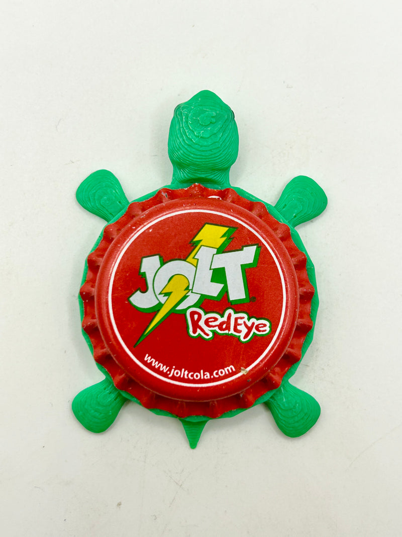 Jolt Redeye - Bottle Cap Magnet Turtle Shell Shocked Art