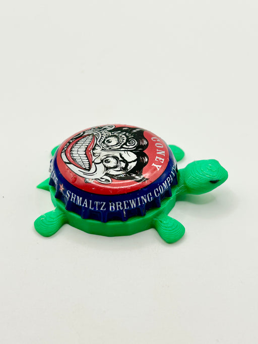 Shmaltz Brewing Coney Island - Bottle Cap Magnet Turtle Shell Shocked Art
