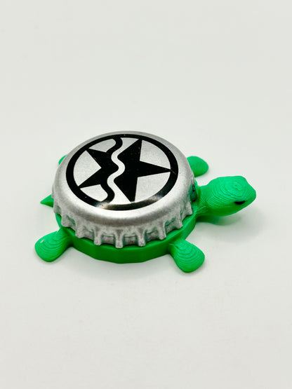 Ranger Creek Brewing - Bottle Cap Magnet Turtle Shell Shocked Art
