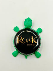 Roak Brewing - Bottle Cap Magnet Turtle Shell Shocked Art