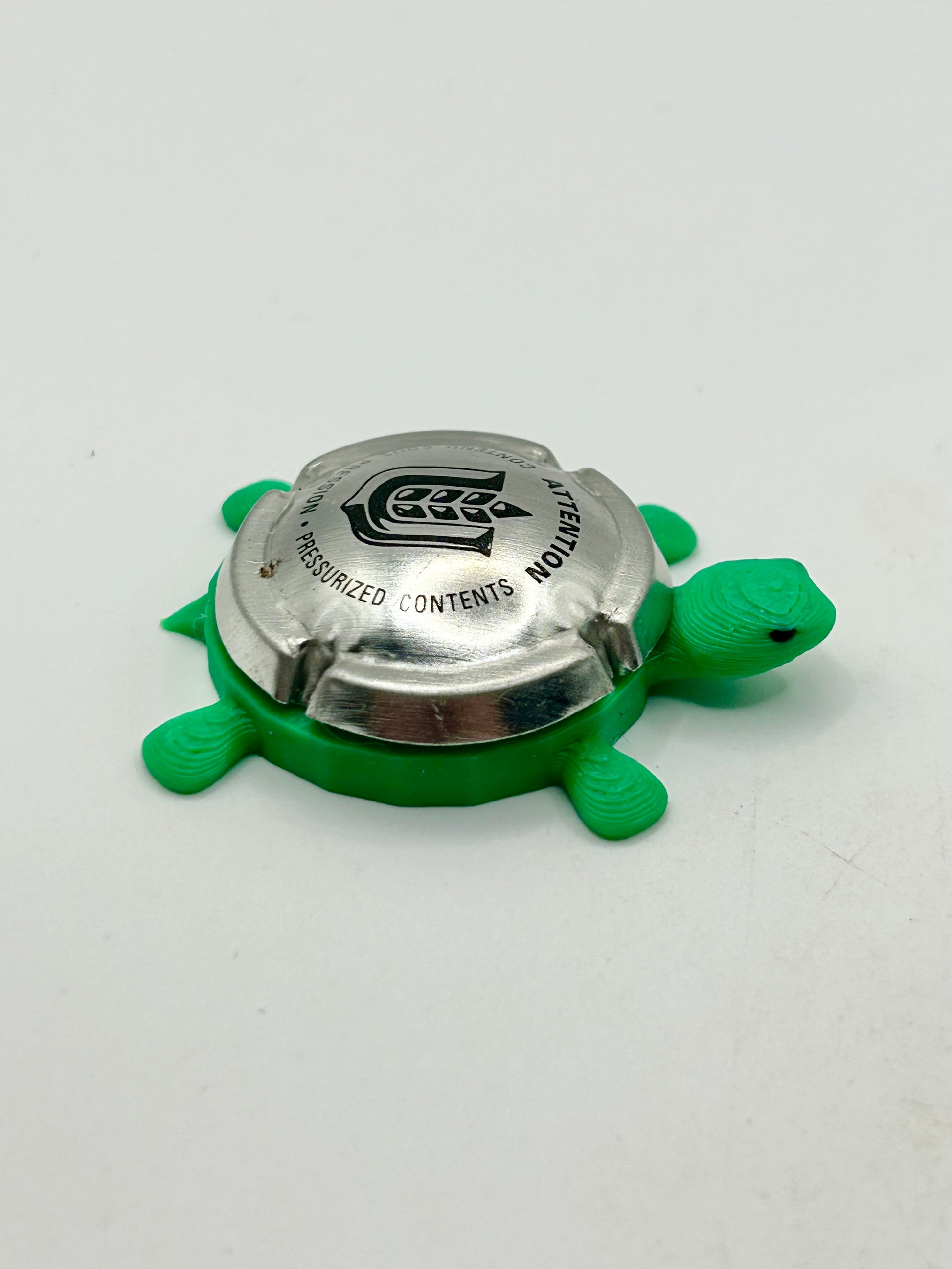 Unibroue Brewery (Cork Cage Cap, Grain) - Bottle Cap Magnet Turtle Shell Shocked Art