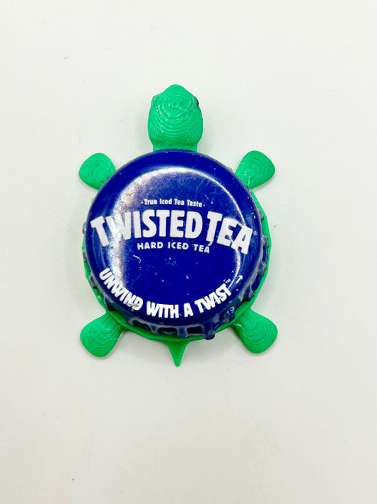 Twisted Tea - Bottle Cap Magnet Turtle