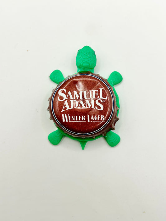 Sam Adams Winter Lager - Bottle Cap Magnet Turtle