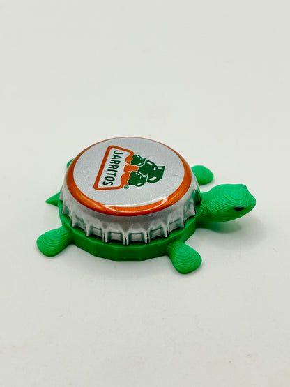 Jarritos (Orange Trim) - Bottle Cap Magnet Turtle Shell Shocked Art