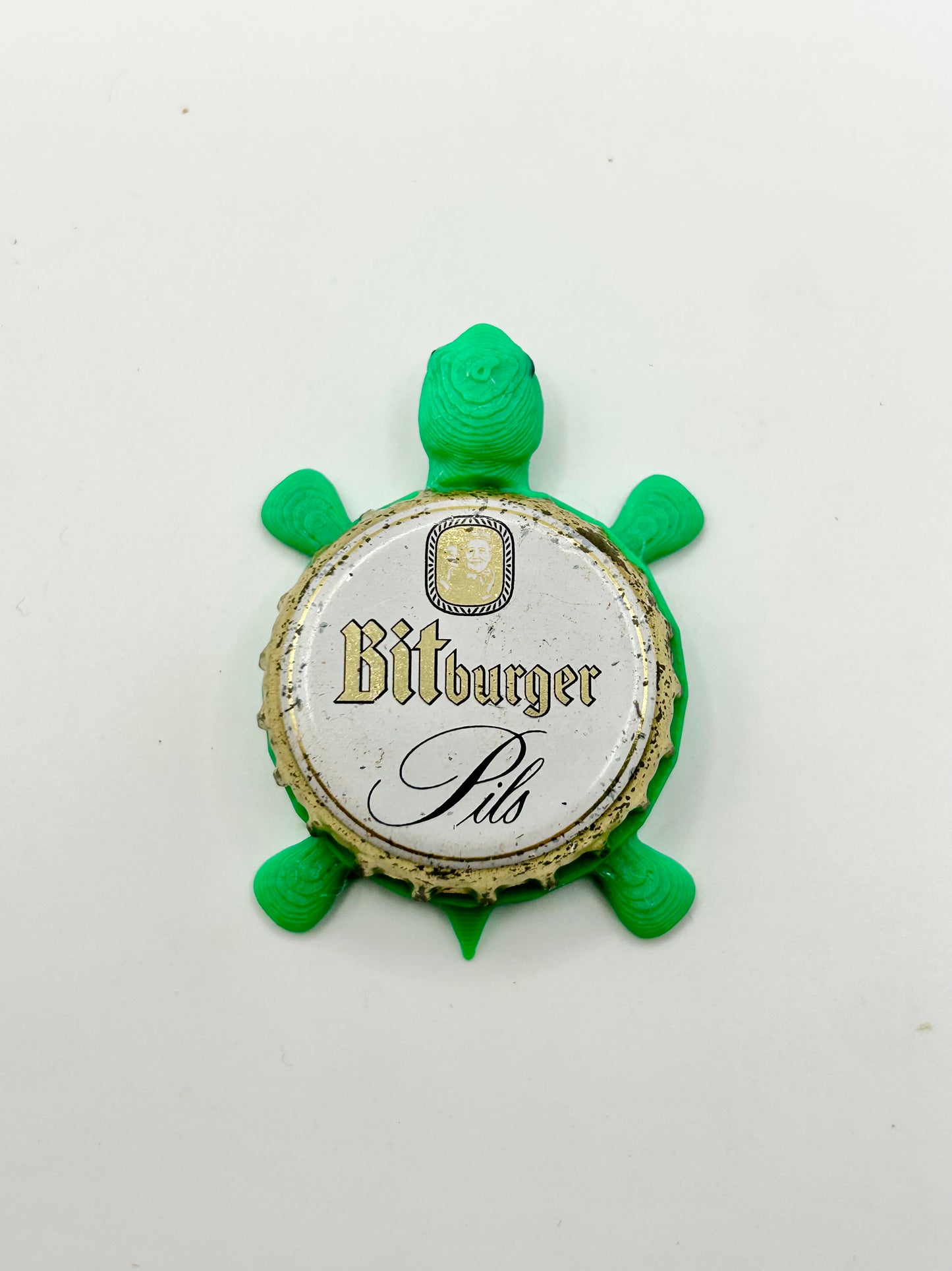 Bitburger Pils - Bottle Cap Magnet Turtle