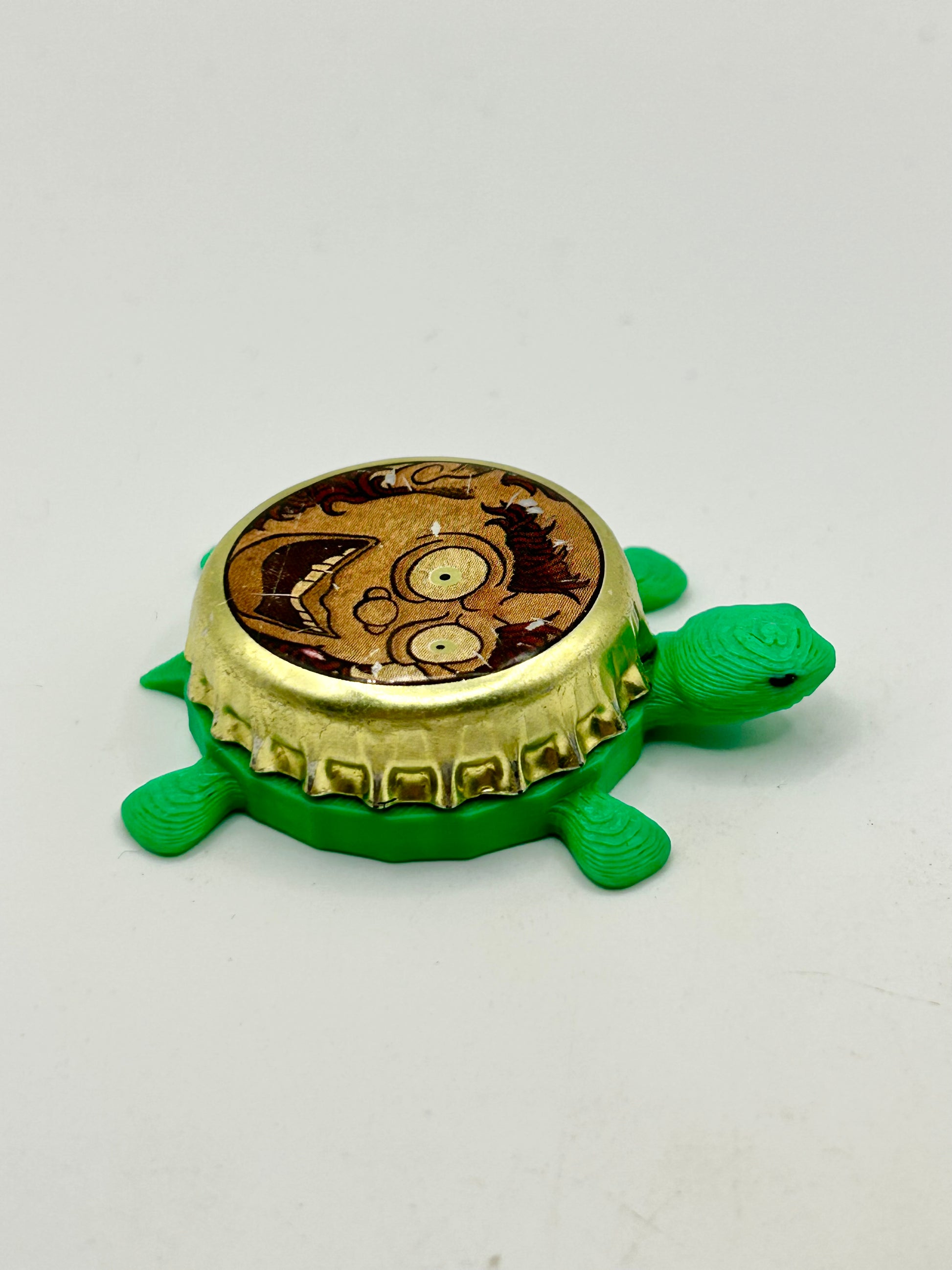 Jester King Brewing - Bottle Cap Magnet Turtle Shell Shocked Art