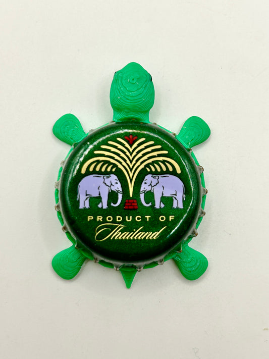 Chang Lager Beer (Thailand) - Bottle Cap Magnet Turtle